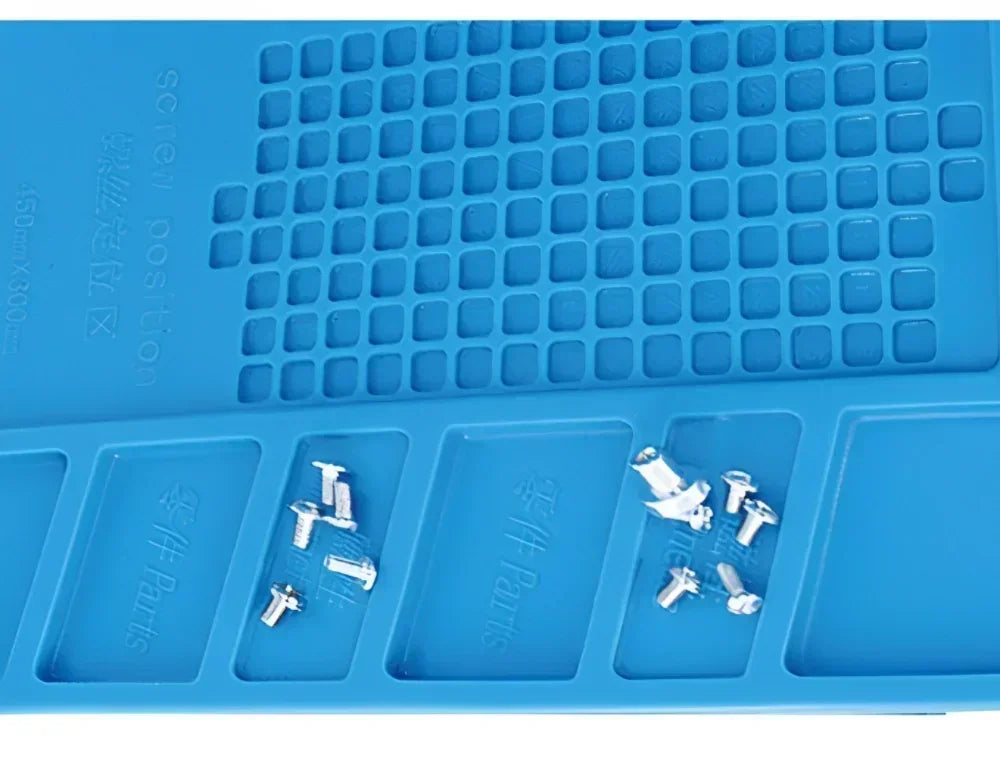 Magnetic Silicone Repair Mat Heat Resistant 932°F Anti Static ESD Soldering Pad For Circuit Board Phone Iron Maintenance