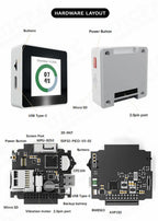 ESP32 Smart Watch BOX Development Board Wifi BT Module ESP32-BOX with 1.54 Inch TFT Screen MPU9250 BM8563 8MB Flash Type-C