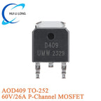 10PCS 100N03A 30N06 40N06 50N06 15N10 TO-252 30V/90A N-channel MOSFET Chip IRFR5305TR AOD4185 AOD403 20N06 12N10 IRLR8726TR