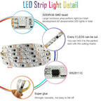 65.5ft/20m TUYA WS2811 TUYA DreamColor LED Strip Lights RGBIC Smartlife 60LEDs/M Flexible Tape Work with Alexa Google Assistant