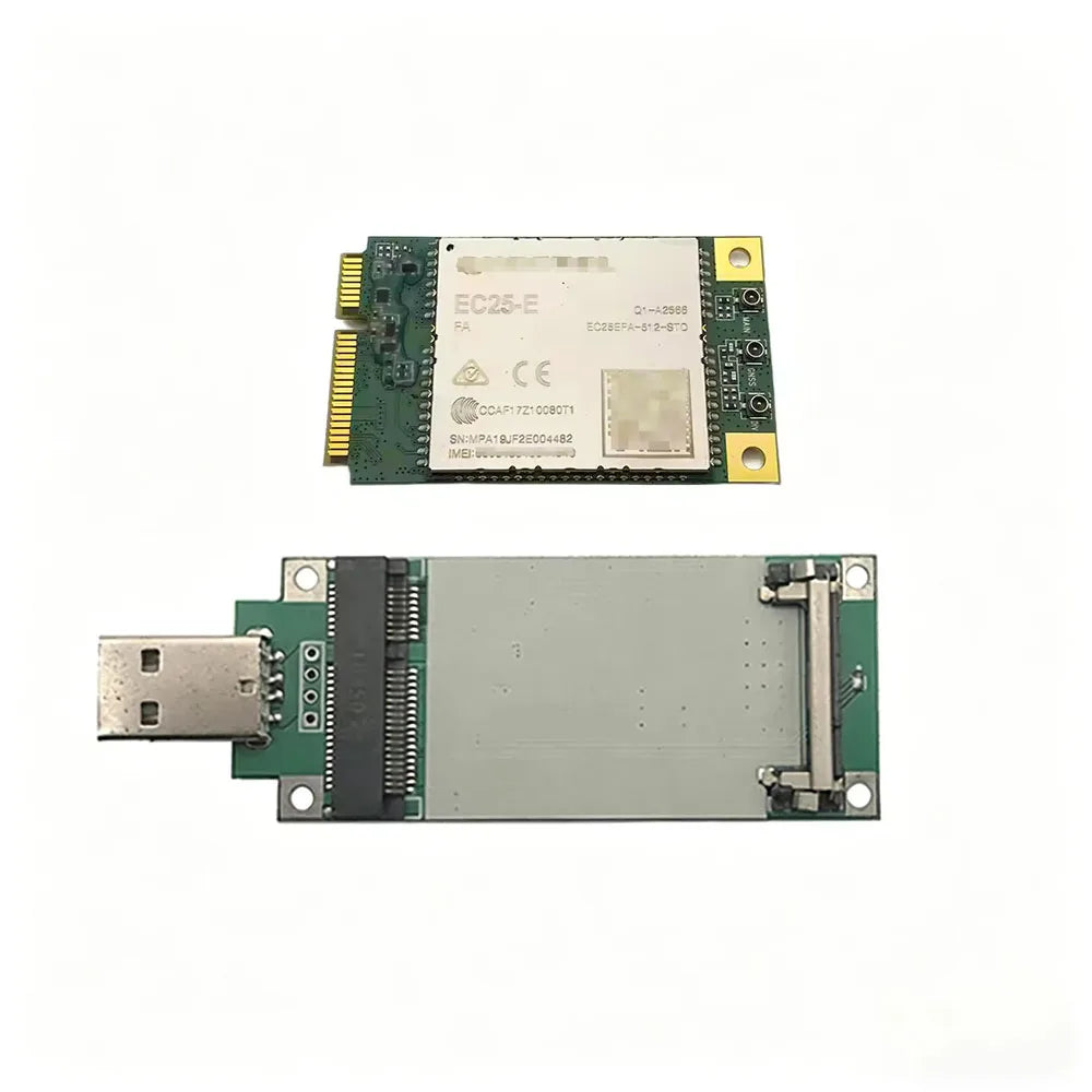 Quectel EC25-E MINIPCIE+4G antenna USB Adapter With card slot LTE CAT4+GNSS Module EC25EFA-512-STD for Europe/Middle East/Africa