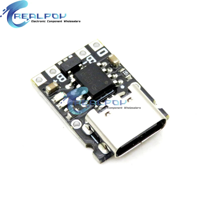 Ultra-mini Type-C USB Charger Module DC 5V 1A Charging Board For 1S 4.2V / 4.35V 18650 Lithium Li-on Battery Protection Board