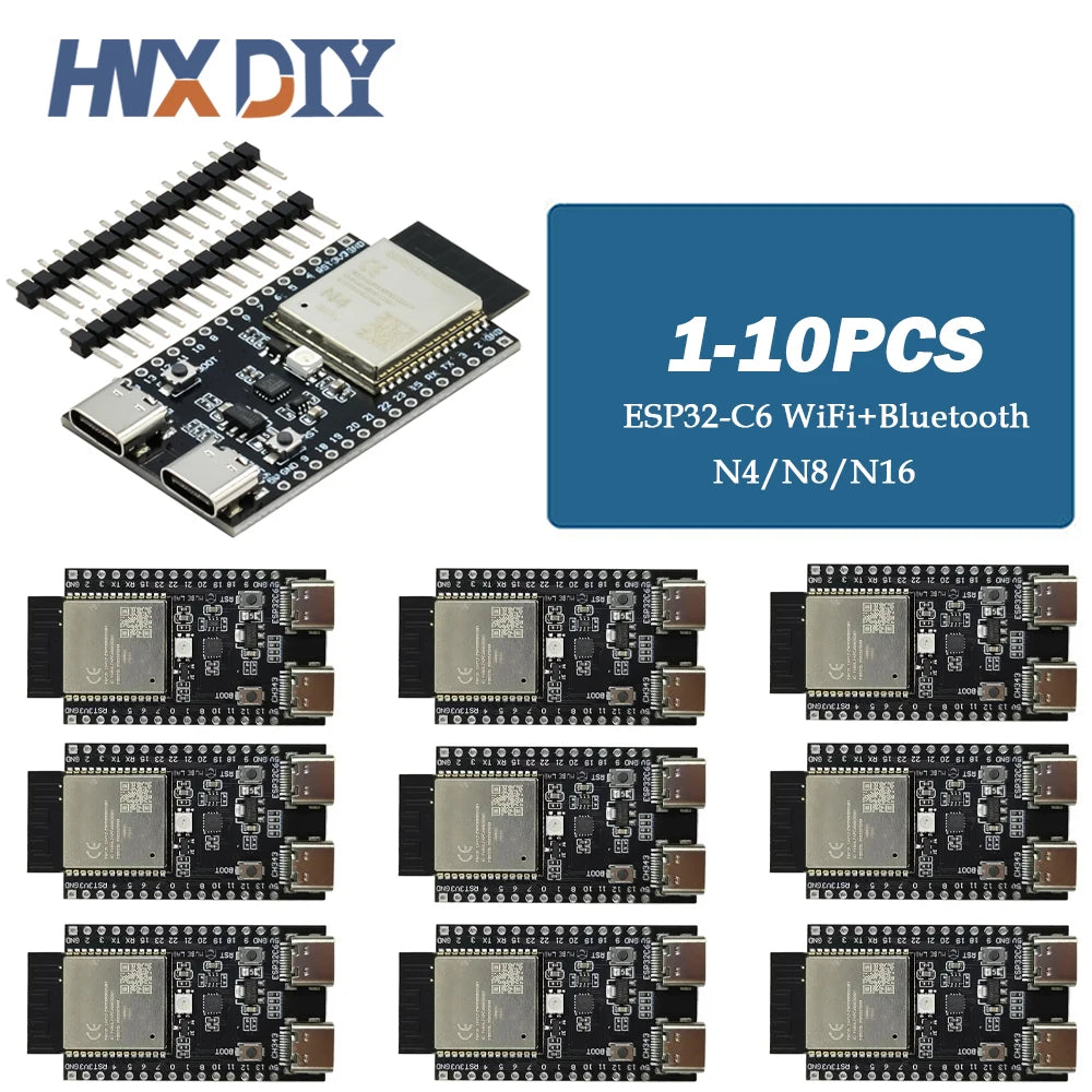 1-10pcs 32-C6 WiFi+Bluetooth Internet Of Things Dual Type-C Development Board 32 Core Board 32-C6-DevKit C For Arduino