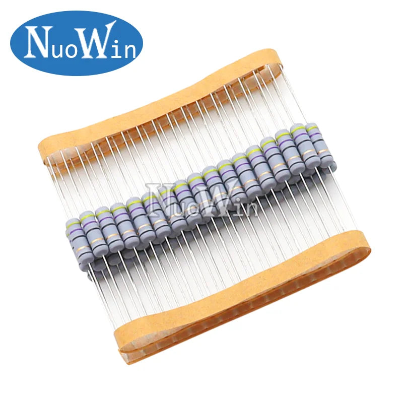 20pcs/Lot 2W 5% Wirewound Resistor Fuse 0.05R 0.1R 0.15R 1R 2.2R 4.7R 5.1R 10R 20R 22R 47R 100R 0.1 0.22 0.33 0.47 0.5 2.2 ohm