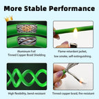 1-100M CAT6a Industrial Ethernet Cable High Flex Pure Copper Gold Plated 26AWG RJ45 Modified PVC Double Shielded Custom Length