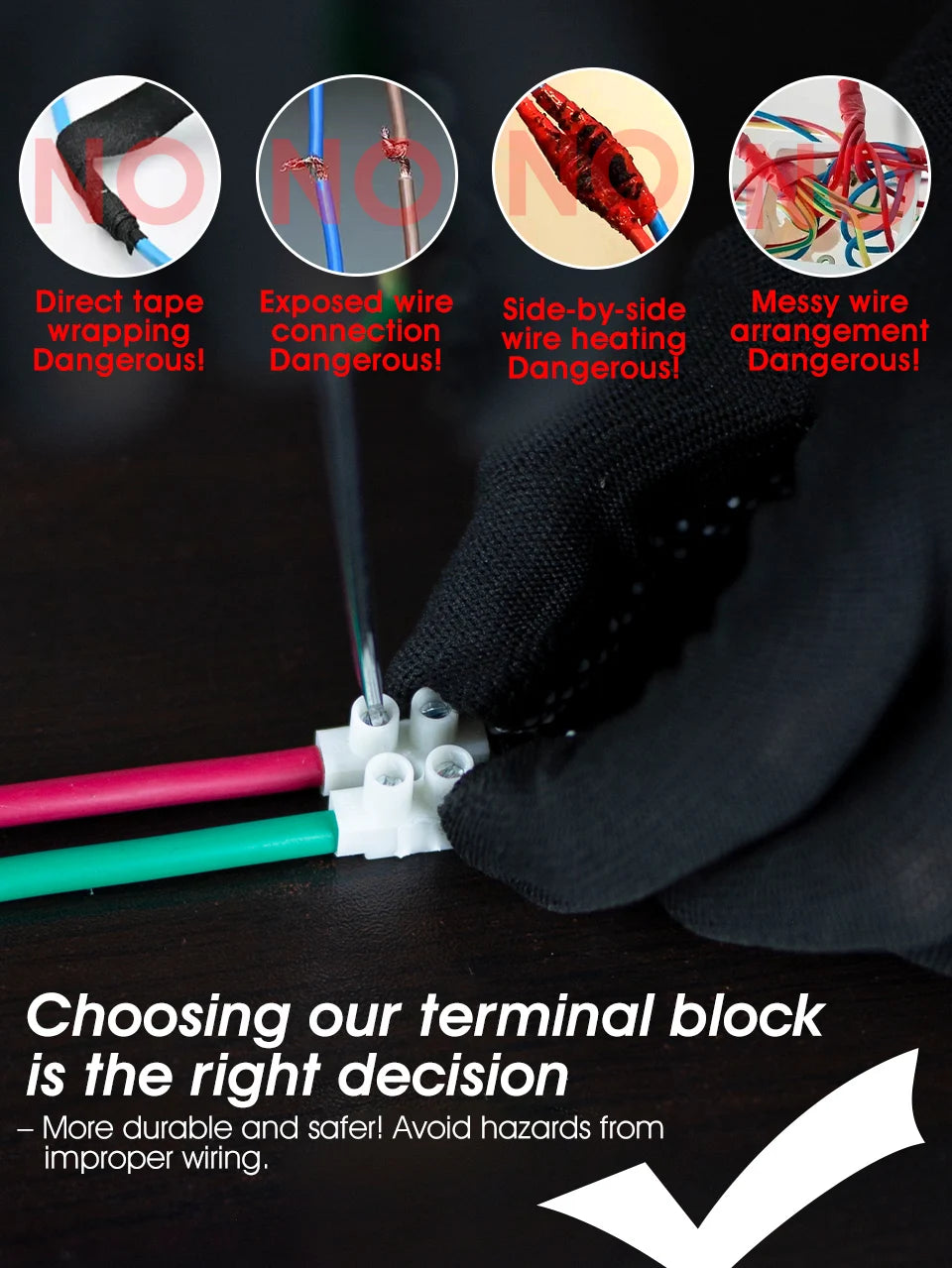 1/5/10Sets Screw Type Quick Connect Terminal 450V 32A 12-Pos Wire Connectors Universal Reusable No Soldering PA66 Terminal Block