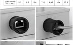 IP68 RJ45 Network Connector with LAN Wire M20 Waterproof Ethernet Retardant Terminal Connectors Quickly RJ45 Panel Plugs with DC