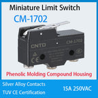 CNTD CM-1702 CM-1702K CM-1702N Micro Switch Limit Switch Travel Switch Self-Resetting Short lever Snap Action Electrical Control