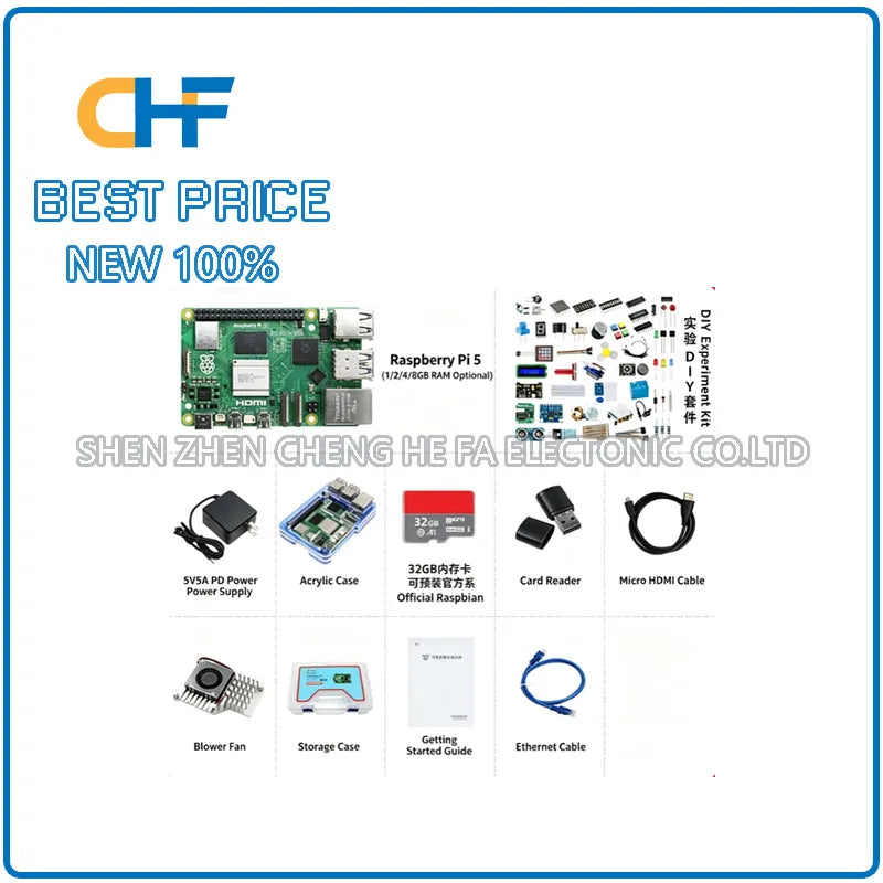 Raspberry Pi 5th generation 5B/4B development board Raspberry Pi 5 8GB motherboard Python programming AI kit brand new original