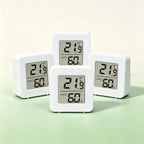 1/2/3pcs Small Digital Hygrometer Indoor Thermometer Environment Temperature Humidity Meter Monitor For Home Office Reptile Terrarium, Indoor Thermometer