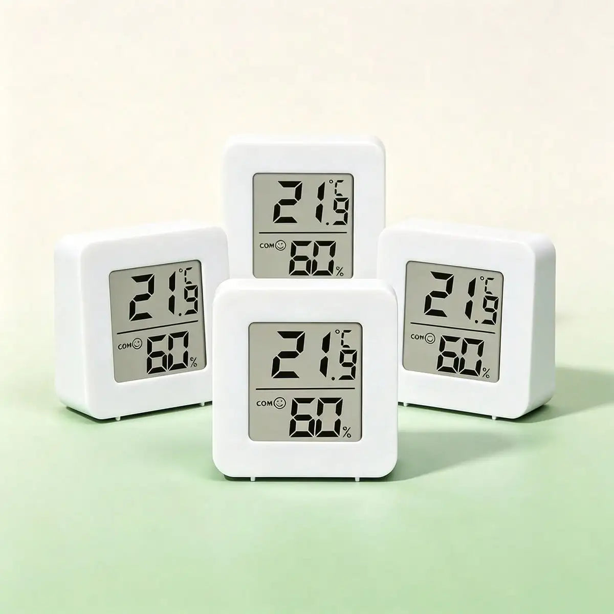 1/2/3pcs Small Digital Hygrometer Indoor Thermometer Environment Temperature Humidity Meter Monitor For Home Office Reptile Terrarium, Indoor Thermometer