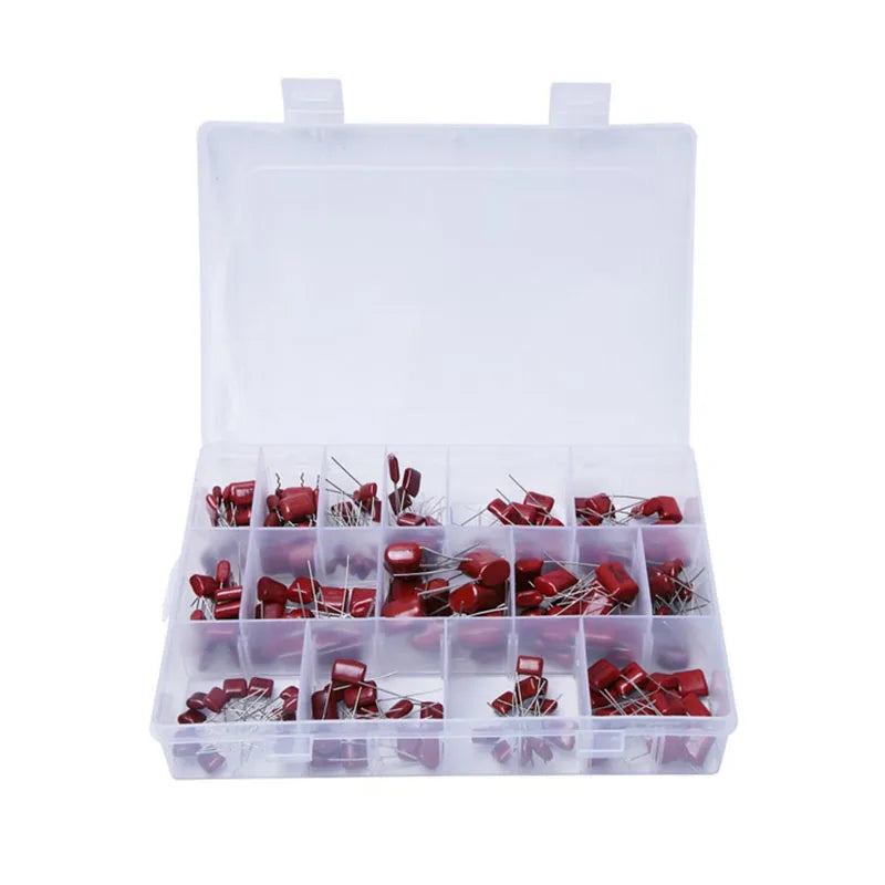 15 value*12PCS CBB Polypropylene Film 10nf-68nf 400V 630V Capacitors Assortment Kit 180PCS