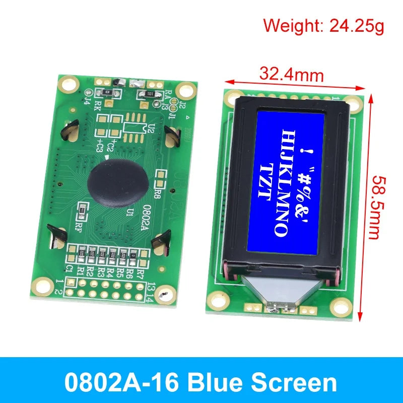 TZT LCD1602 LCD 1602 LCD2004 LCD 2004 LCD12864 LCD0802 Module Blue Green Screen 16x2 20X4 Character LCD Display Module HD44780