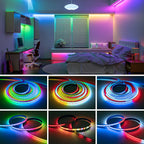 FCOB SPI RGB IC LED Light Strip DC5V WS2812B Individually Addressable 160 LEDs Smart Pixels Magic Flexible COB Light IP30