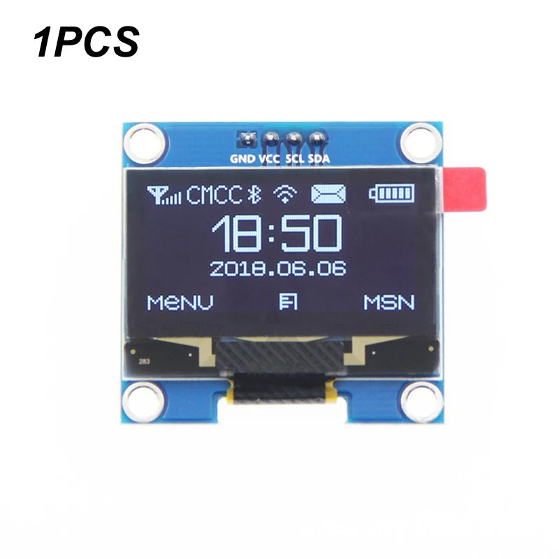 1/5pcs 1.3" 1.3 inch IIC I2C Serial 128x64 SSH1106 Digital OLED LCD Led Display White Blue Module For Arduino 12864 LCD Screen B