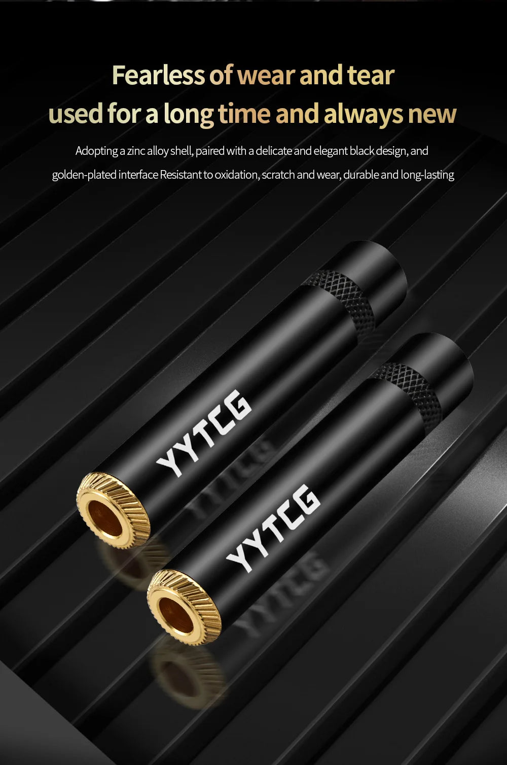 YYTCG 6.35mm female audio cable Welded Plug 6.5 Three core single stereo extension connector 1Pcs