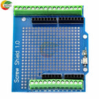 Proto Screw Shield PCB Expansion Board for Arduino Open Source Reset Button for Breadboard 3.81 Terminal Double-sided Solder DIY