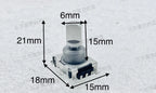 1 PCS ALPS EC11 SMT rotary encoder key switch 30 position 360 degree rotation sound shaft length 15mm