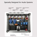 HIFI Audio Power Filter High-Power Filter Lightning Protection and Anti-interference Plug-in Power Supply