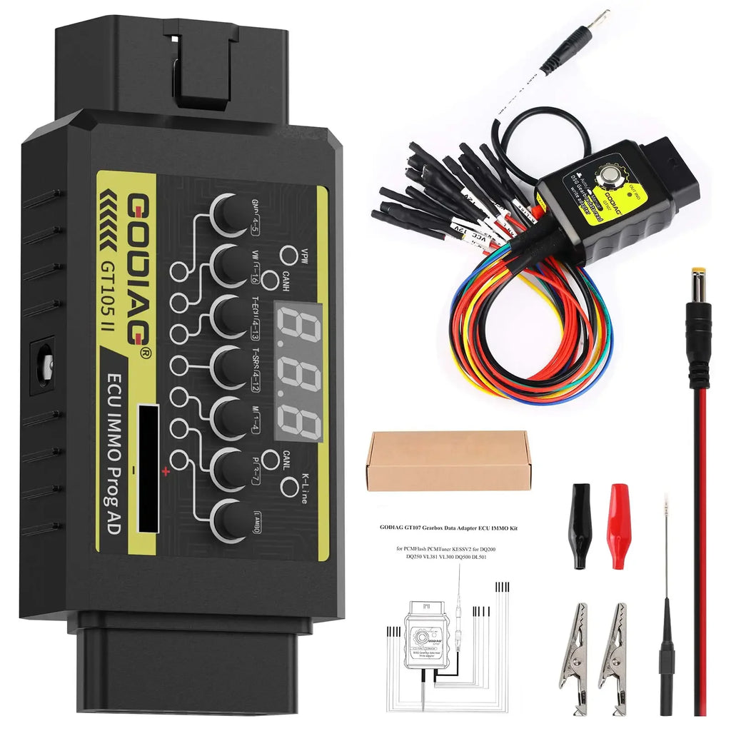 GODIAG GT107 + GT105 II DSG Plus Gearbox Data Adapter For DQ250/ DQ200/VL381/VL300/ DQ500/DL501