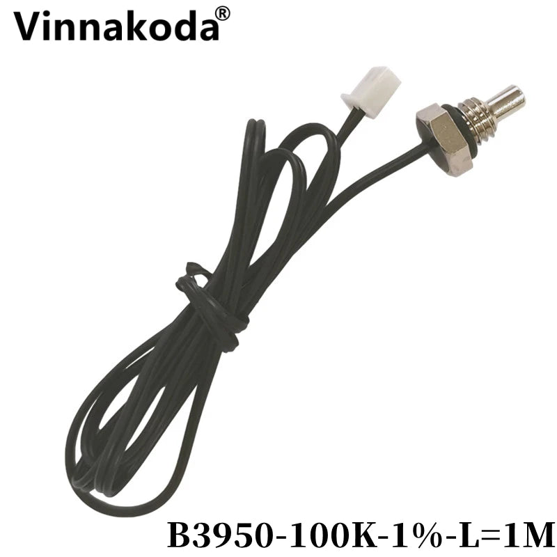 10K M8 Hexagonal Probe NTC Thermistor Temperature Sensor 1.25 Thread B3950 50/100K