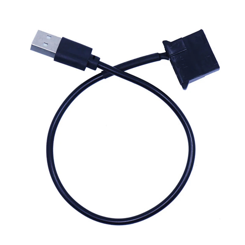 4Pin Female To 5V USB Male USB Adapter Cable USB To 4 Pin Molex Fan Power Cable Computer Case Adapter Cord