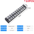 10PCS 600V 15A Barrier Strip Terminal Block Wire Connector TB-1503 TB1504 TB1505 TB1506 TB-1510 TB-1512 TB-2503-2504-2506-2508