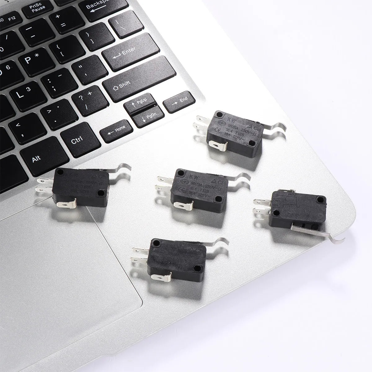 10Pcs Micro Switch Limit Switch 3 Long Hinge Lever Momentary Push Button for Electronic Devices Home Appliances Business