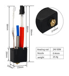 For Anycubic Kobra 2 Hotend Kit, Thermistor Heater Cartridge 0.4mm Print Hot end For Kobra2 Plus/ Kobra2 Pro/ Kobra2 Neo/ Kobra2