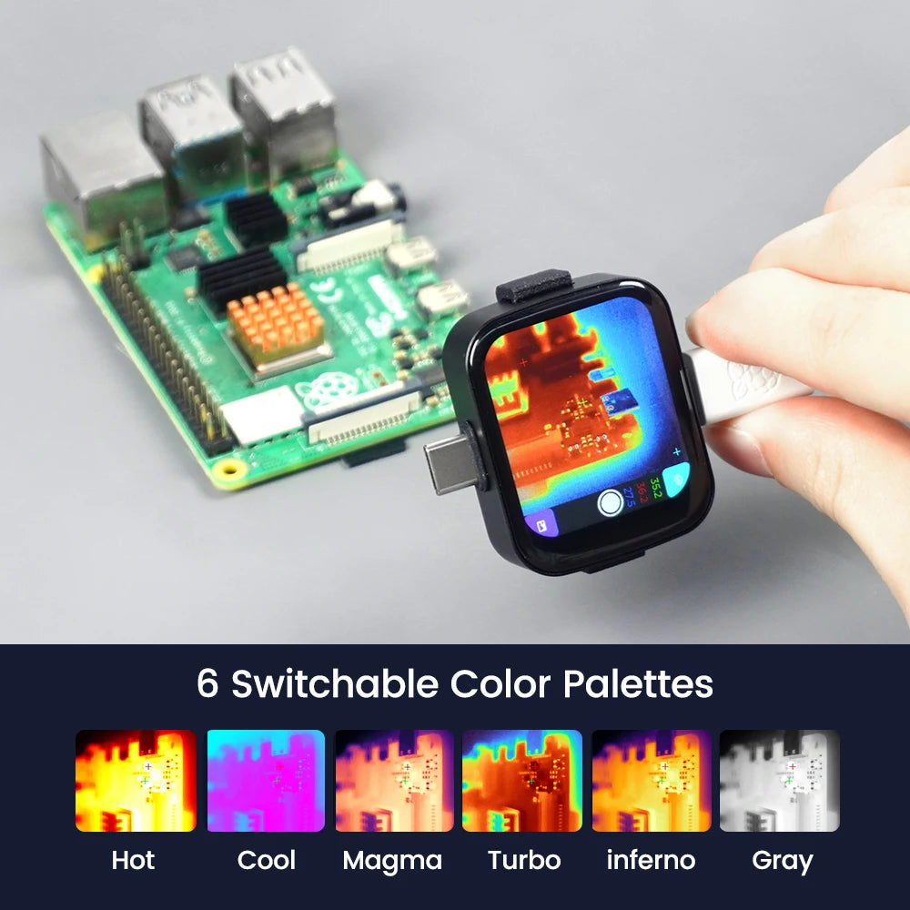 Sipeed T256S Thermal Imager Camera AI ISR Inspection Repair Thermographic Compatible with Any USB-C iOS & Android Device Raspber