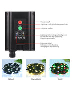 Leather LED Solar String Fairy Lights 100M Christmas Lights Waterproof Outdoor Garland High-Power Solar Lamp For Garden Decor