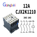 Mini AC Contactor, CJX2-K0910, K0901, K1210, K1201, K1610, 3main 1NO/3main 1NC Coil Voltage,230V, 50Hz,60Hz,9A,12A,16A 110V,24V