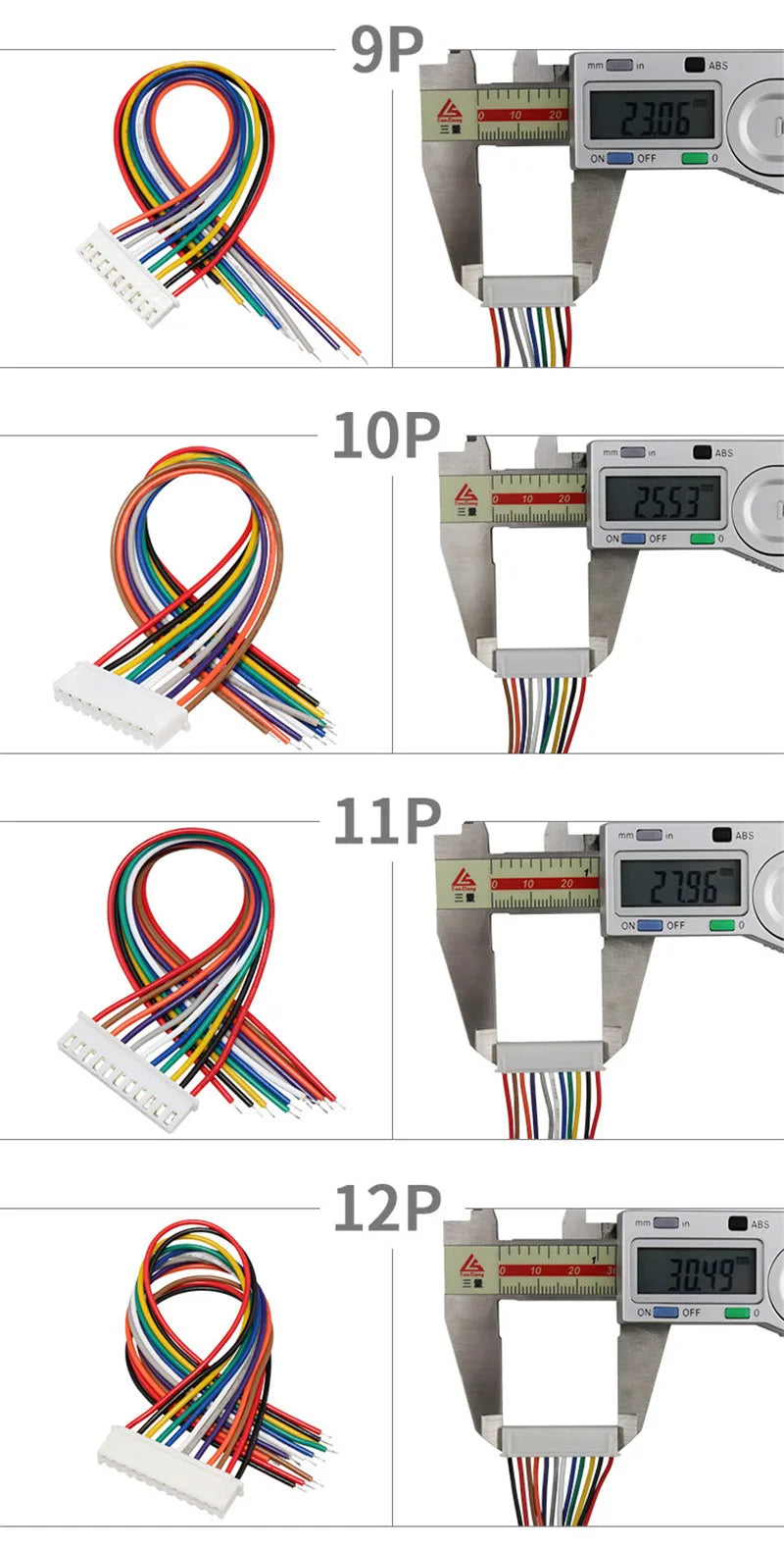 10PCS 1.0 1.25 1.5 2.0 2.54 SH/JST/ZH/PH/XH 1.0MM 1.25MM 1.5MM 2.0MM  2.54MM 2PIN/3/4/5/6/7/10P Female Plug Connector With Wire