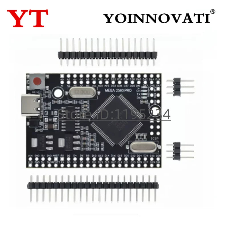 Mega 2560 PRO MINI Micro 5V (Embed) CH340G ATmega2560-16AU with Male Pinheaders Compatible for Arduino Mega