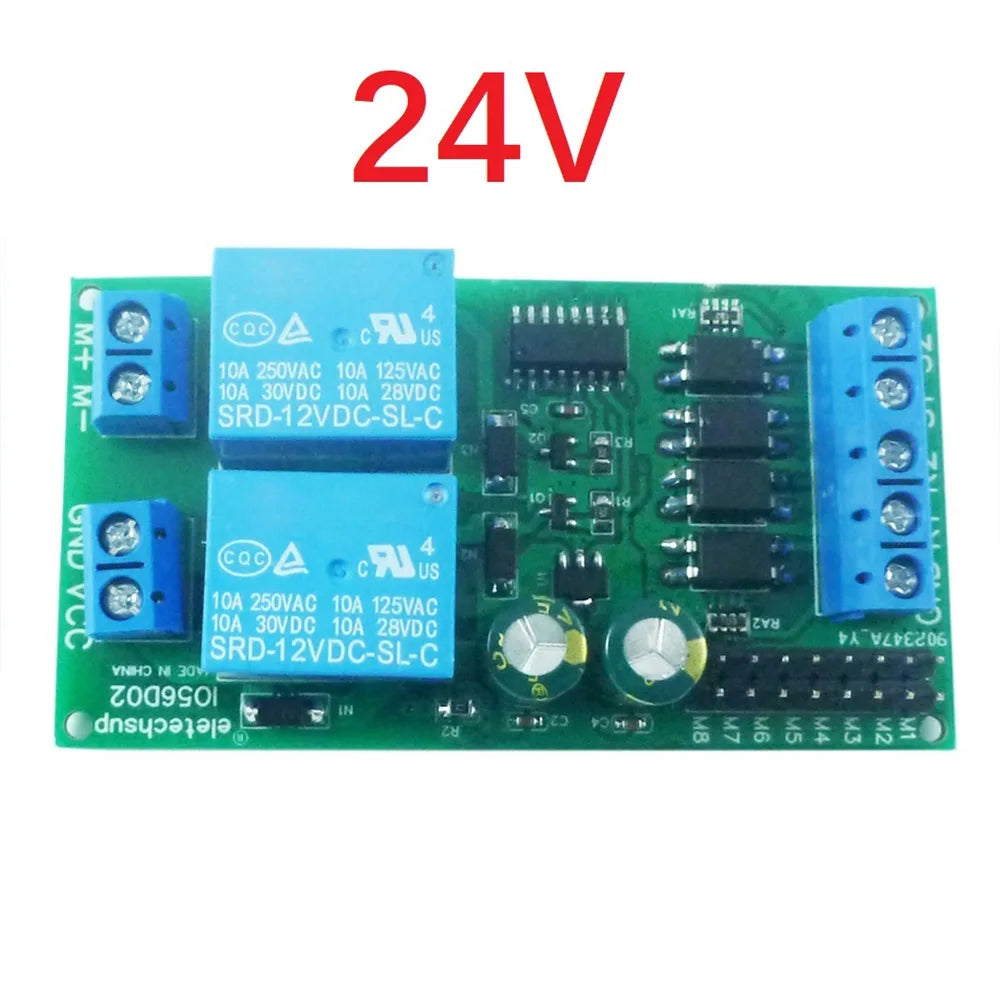 IO53A02 5-24V IO56D02 DC12V 24V Cycle Delay Relay Adjustable Time Control Switch Motor Forward Reverse Controller Time Relay