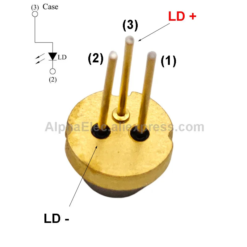 (10pieces) 650nm 5mW Red Laser Diode N-Type TO-56 5.6mm LD 2.1V~2.3V DIY Laser Module Sensor Light Source