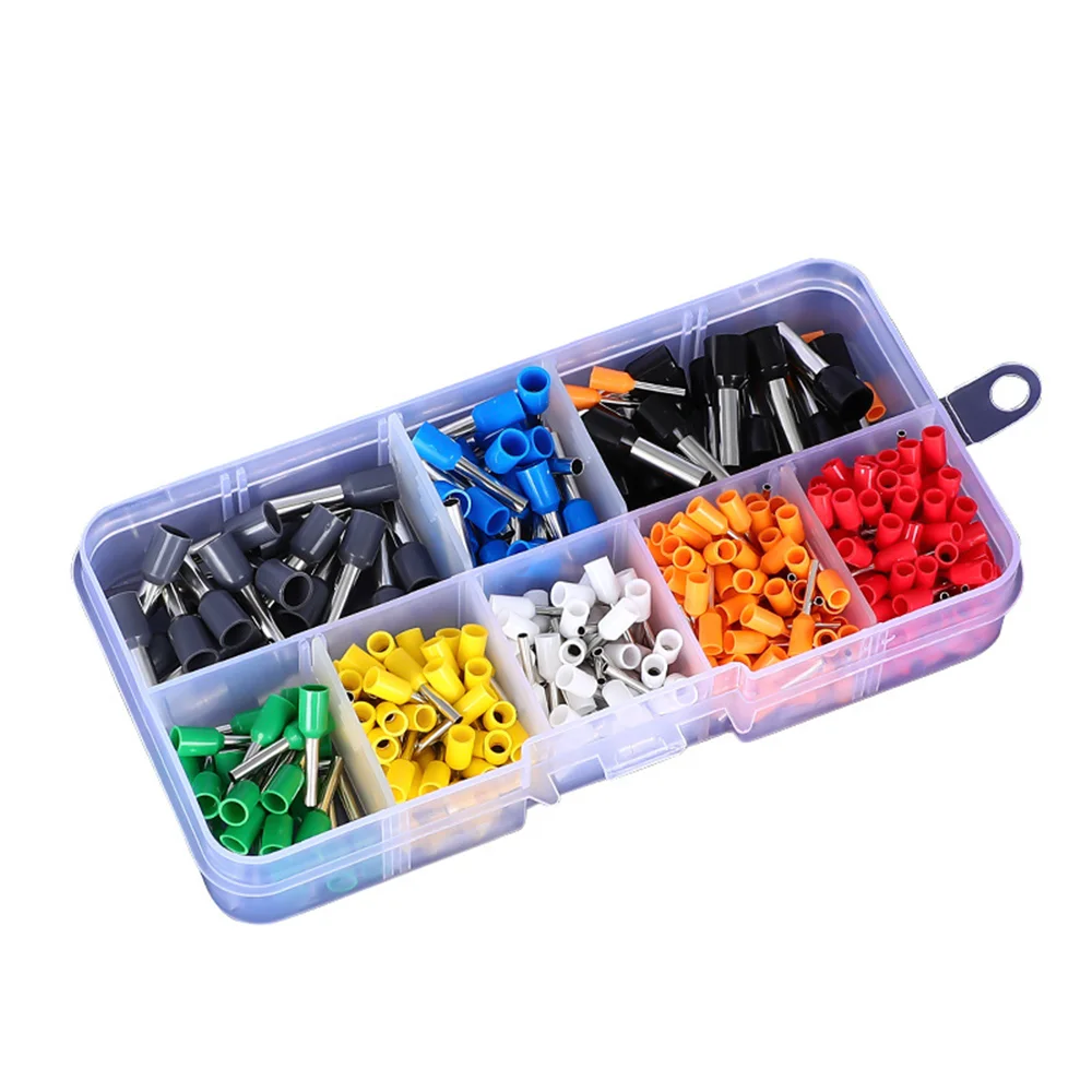 400 pcs Crimping Terminal Kit, Tubular Terminal Blocks, Various Types, Electrical Tube Terminal Blocks, Insulated Wire Terminal
