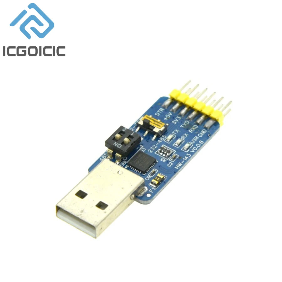 1-10PCS CP2102 USB-UART 6-in-1 Multifunctional(USB-TTL/RS485/232,TTL-RS232/485,232 to 485) Serial Adapter for Arduino