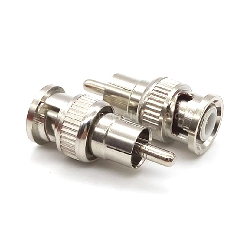 2/5/10PCS BNC Male to RCA Male Connector BNC Male to Lotus Head Male Adapter for CCTV Surveillance Camera Video