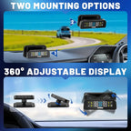 Tire Pressure Monitoring System with Solar Charge LCD Display Real TimeTPMS with 4 External Sensors For Car RV SUV MPV Truck