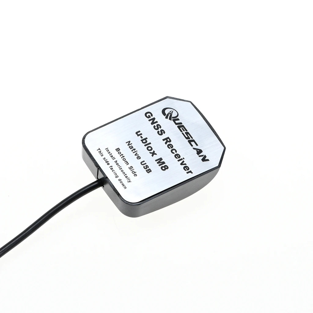QUESCAN USB-C Type C GPS Receiver for Android Windows M8N 10Hz Ublox M8 GPS GLONASS Galileo BeiDou GNSS Antenna Receiver QU33NCL