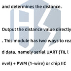 GY-53 VL53L0X Laser Distance Sensor 3.3V-5V I2C PWM High Precision Ranging Module