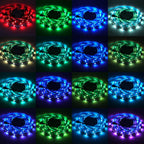 DC 5V 5050 RGB Strip LED Light Battery Powed IP21/IP65 Ribbon Tape Stable Led Strips Indoor Outdoor 3/24/44key Control Remote