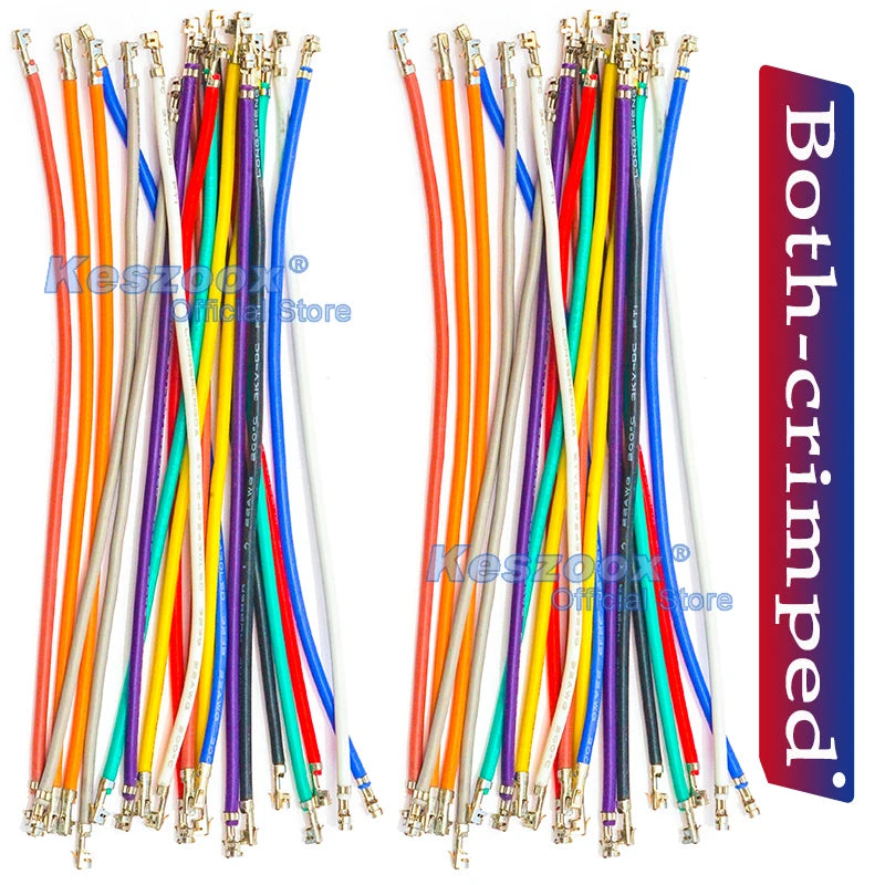 JST XH2.5mm Pre-Crimped Silicone Cable Wire 22AWG Copper Wire High TempErature Resistance Cable Crimp Terminal XHR2.54 Connector