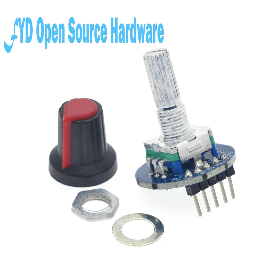 1-50pcs Digital Rotary Encoder Module with Push Button 20 PPR 5V for Arduino Car Audio DIY