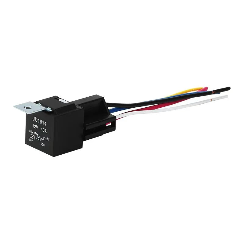 DC 12V/24V 4 Pin 5 Pin 30A Waterproof Automotive Relay With Socket Car Relay Auto Relay  Fuse Coil 1.8W Voltage Relay Vehicle