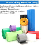 85mm ~ 350mm 18650 Lithium Battery Heat Shrink Tube Li-ion Wrap Cover Skin PVC Shrinkable Tubing Film Sleeves Insulation Sheath