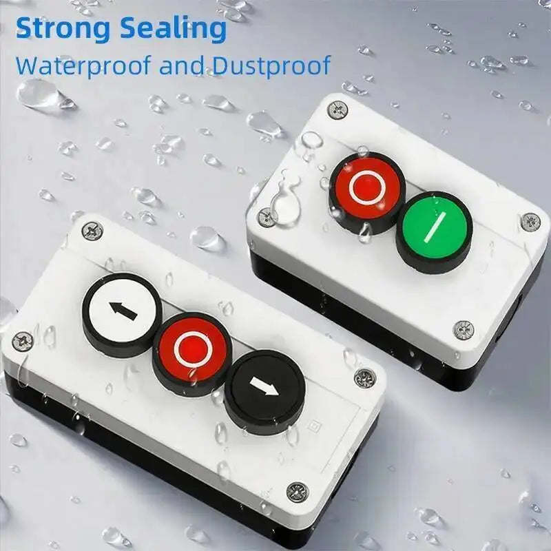 Push Button Box Switch Arrow Symbol Indicating Start Stop Recovery Reset Waterproof Emergency Stop Industrial Handheld Control