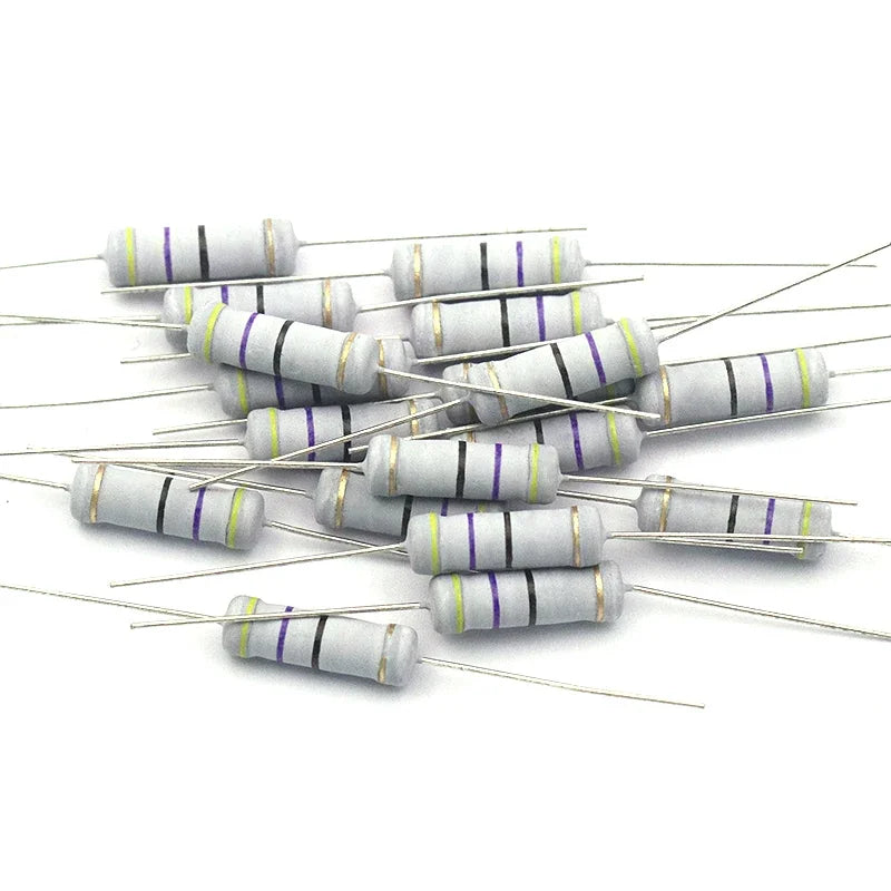 20pcs 2W Carbon Film Resistor 5% Resistance 0.1Ω-2MΩ 0.47 10 47 100 200 470 820 1K 4.7K 10K 47K 100K 200K 330K 470K 1M 1.2M Ohm