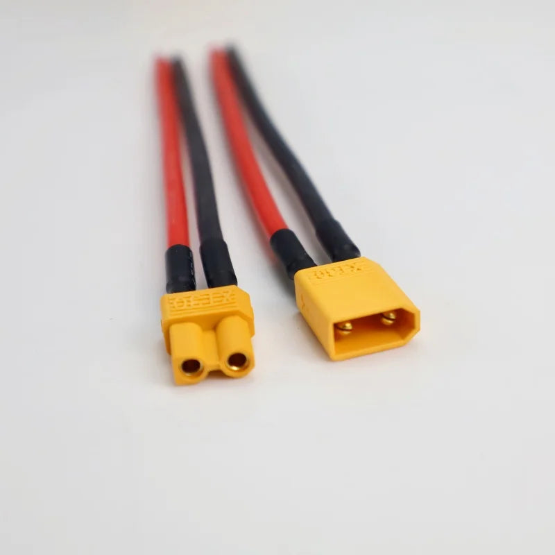 XT30 Male and Female Connector Plug with Silicone Wire 16AWG Cable, Suitable for FPV Drones with RC Lipo Fixed Wing Batteries